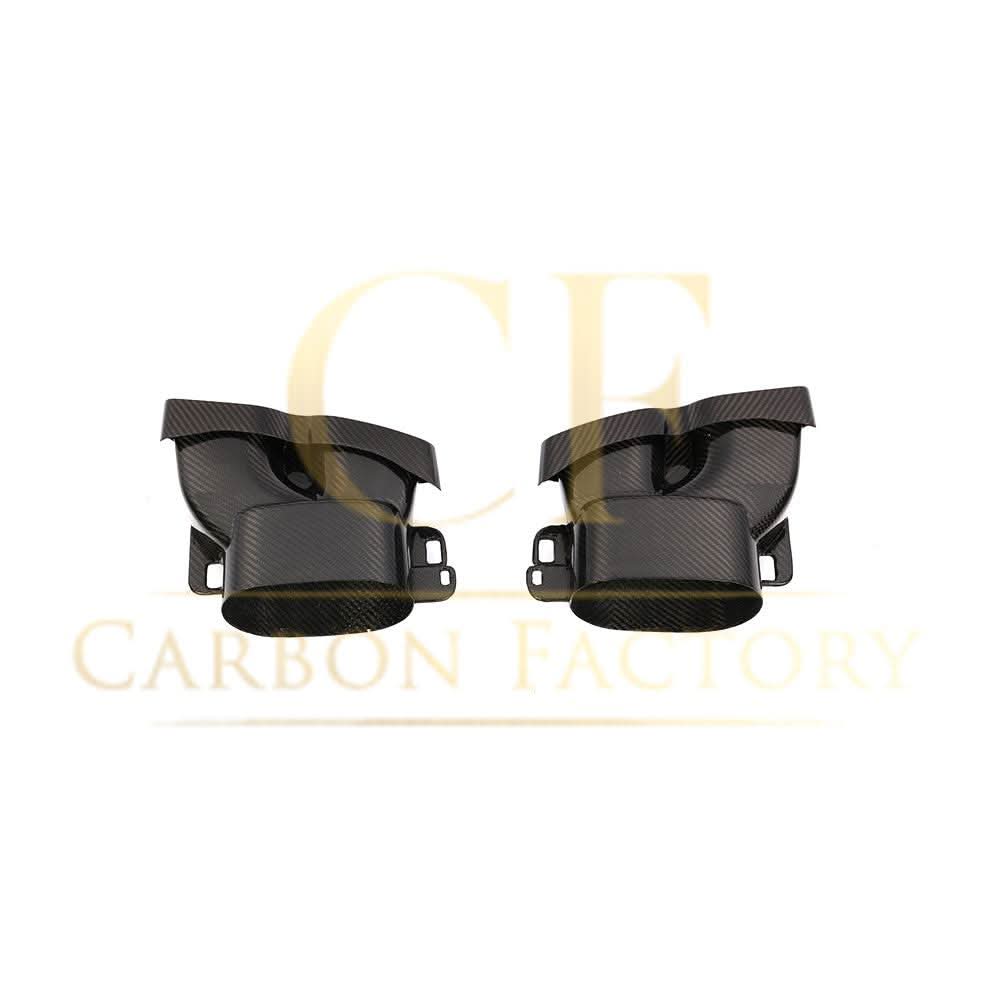 Pre-Preg Carbon Fibre Exhaust Tips for Mercedes W205 C63 C63s 15-18 - Carbon Factory