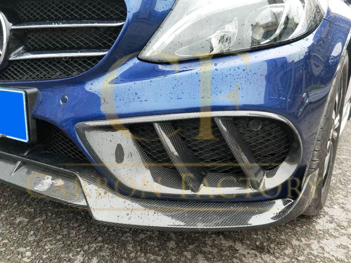 Carbon Fibre Air Trim Covers for Mercedes W205 C Class inc C63 15-18 - Carbon Factory