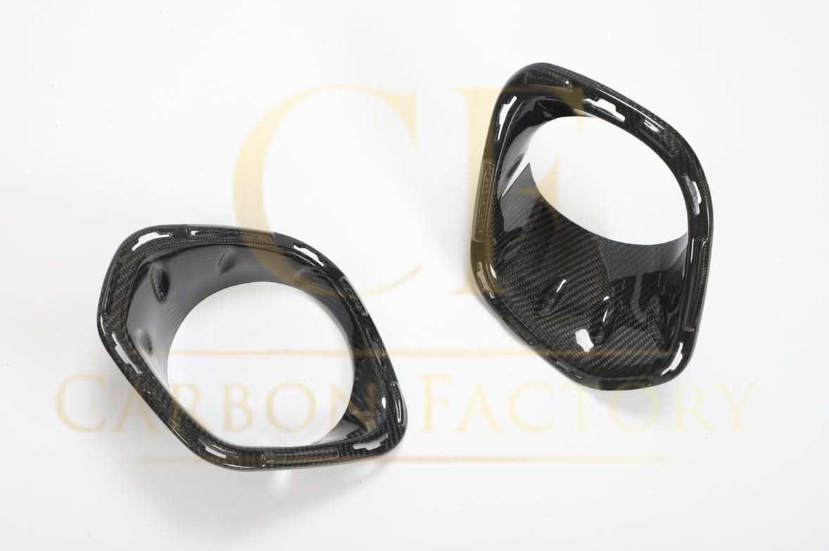 Carbon Fibre Fog Light Trims for BMW F55 F56 Mini Cooper S & JCW 14-22 - Carbon Factory