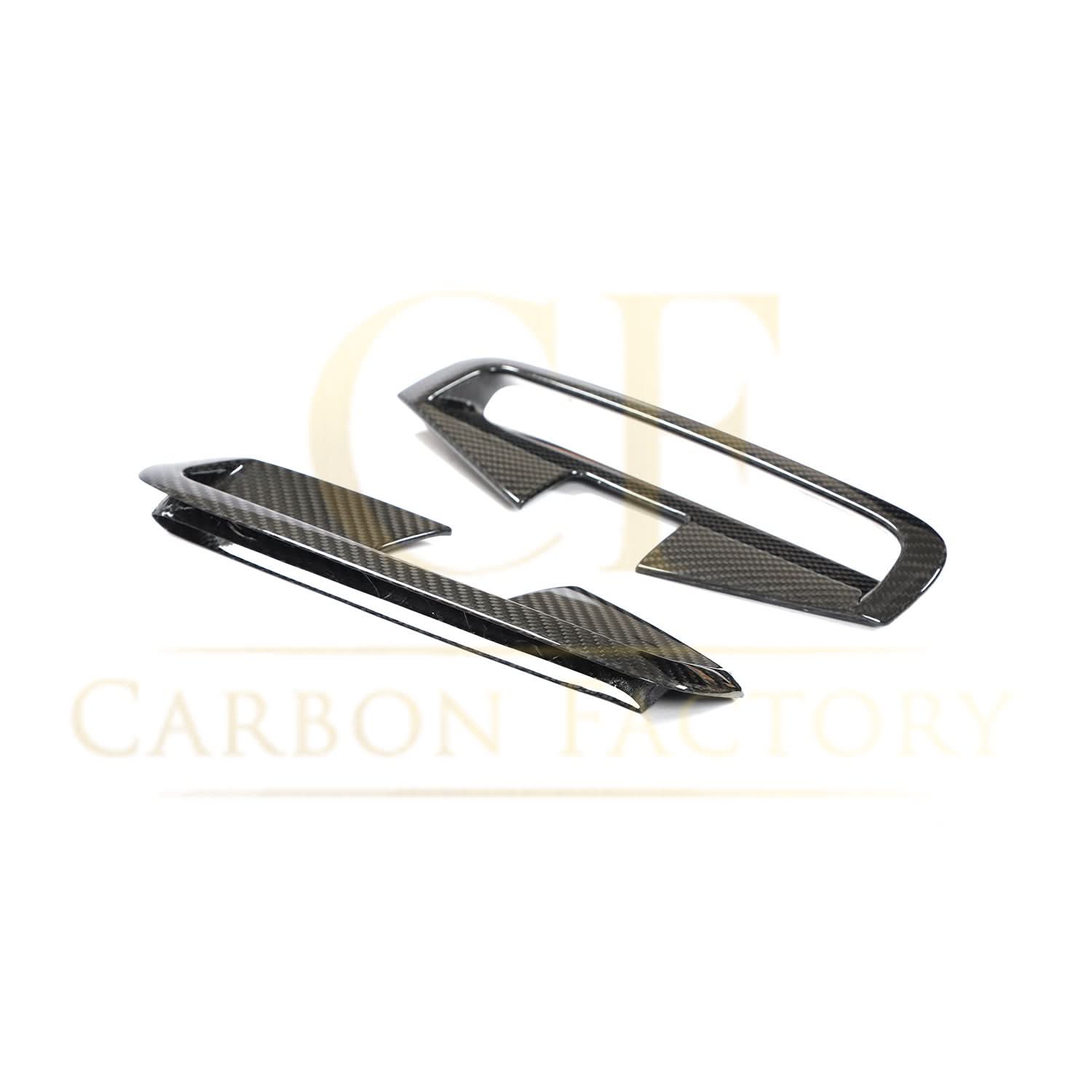 Carbon Fibre Front Bumper Side Trims for BMW 4 Series G22 G23 20-Present - Carbon Factory