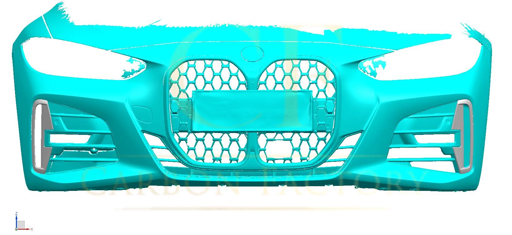 Carbon Fibre Front Bumper Side Trims for BMW 4 Series G22 G23 20-Present - Carbon Factory