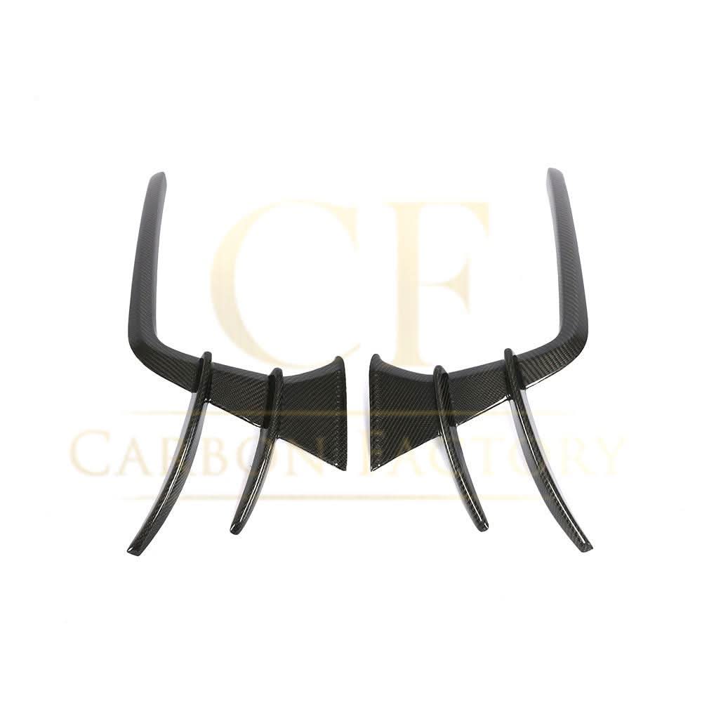 Carbon Fibre Front Bumper Trims for Audi 4K A7 S Line S7 19-22 - Carbon Factory