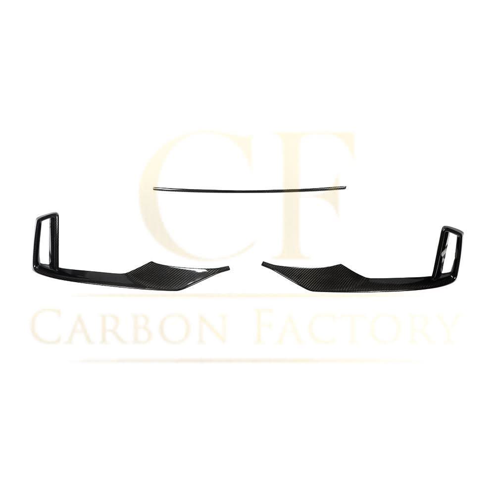 Carbon Fibre Front Bumper Trims for Audi 8V RS3 Saloon 17-20 - Carbon Factory