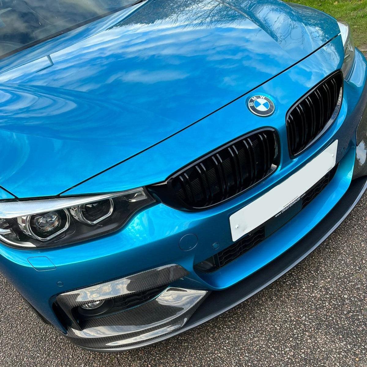 Carbon Fibre Front Bumper Upper Trims for BMW 4 Series F32 F33 F36 2014-2020 - Carbon Factory
