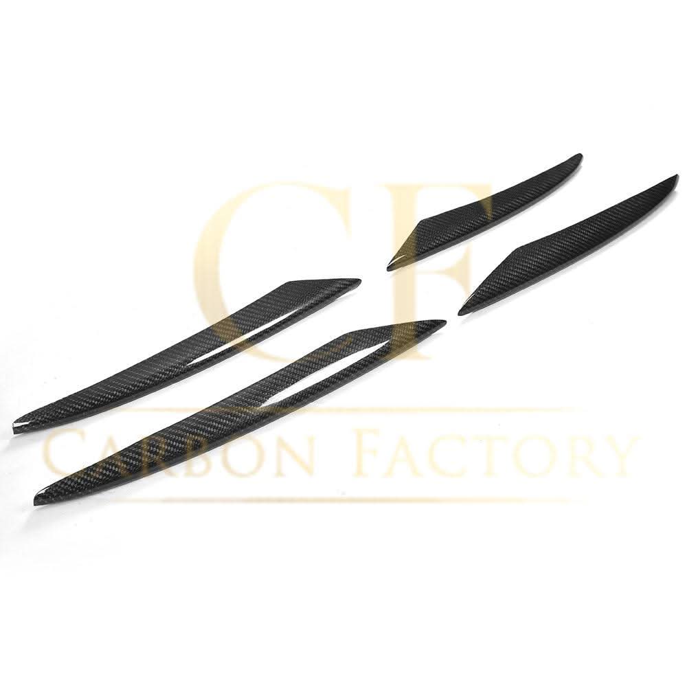 Carbon Fibre Front Side Grille Trims for Mercedes W213 E Class Saloon 16-18 - Carbon Factory