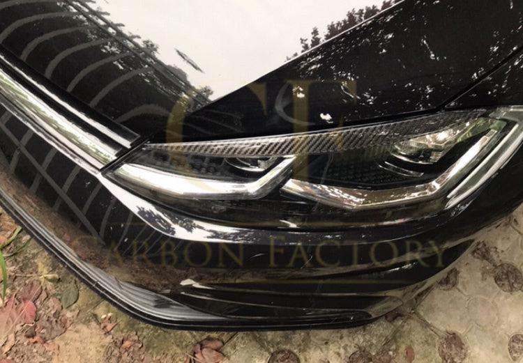 Carbon Fibre Headlight Trims for VW Golf MK7 inc GTI & R 14-17 - Carbon Factory