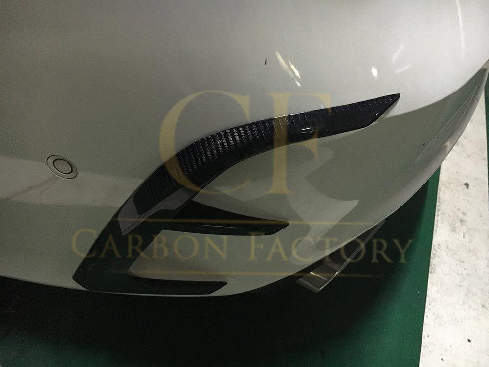 Carbon Fibre Rear Bumper Trims (4 Pieces) for Mercedes Benz W117 CLA 13-15 - Carbon Factory