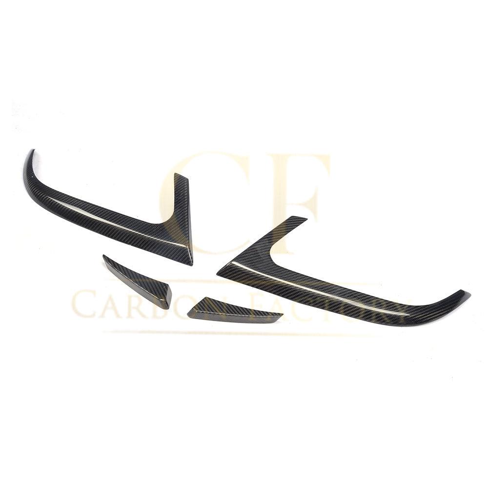 Carbon Fibre Rear Bumper Trims (4 Pieces) for Mercedes Benz W117 CLA 13-15 - Carbon Factory