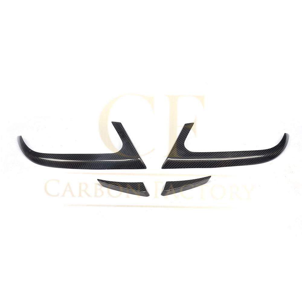 Carbon Fibre Rear Bumper Trims (4 Pieces) for Mercedes Benz W117 CLA 13-15 - Carbon Factory