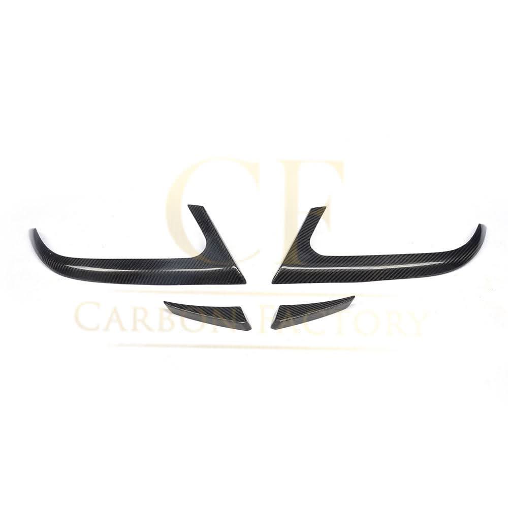 Carbon Fibre Rear Bumper Trims (4 Pieces) for Mercedes Benz W117 CLA 13-15 - Carbon Factory
