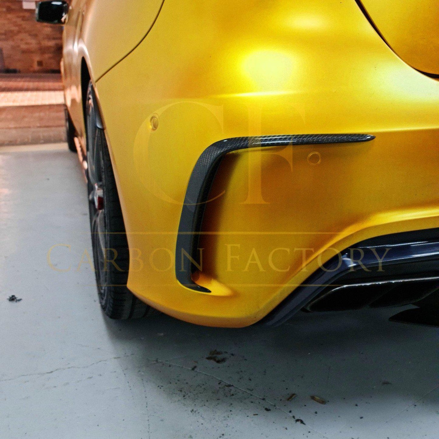 Carbon Fibre Rear Bumper Trims for Mercedes Benz W176 A Class 13-18 - Carbon Factory