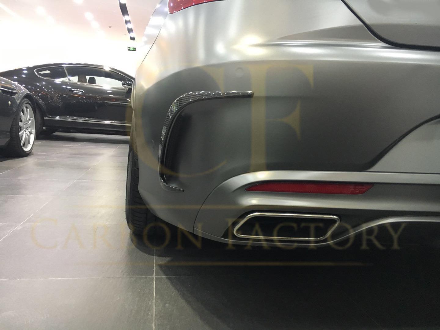 Carbon Fibre Rear Bumper Trims for Mercedes Benz W222 S Class Coupe 14-17 - Carbon Factory