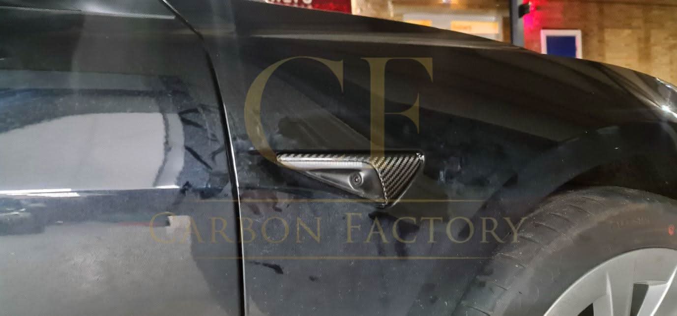 Carbon Fibre Side Fender Trims for Tesla Model 3 16-23 - Carbon Factory