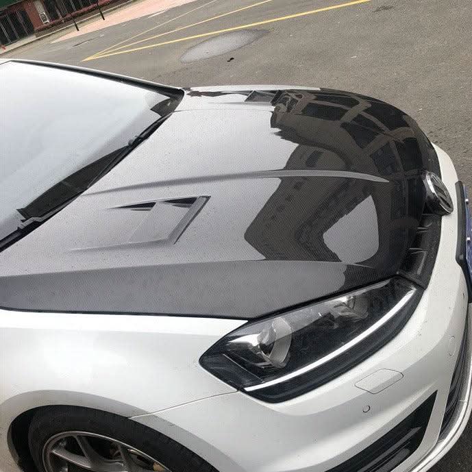 ED Style Carbon Fibre Bonnet for VW Golf MK7 MK7.5 inc GTI & R 14-20 - Carbon Factory