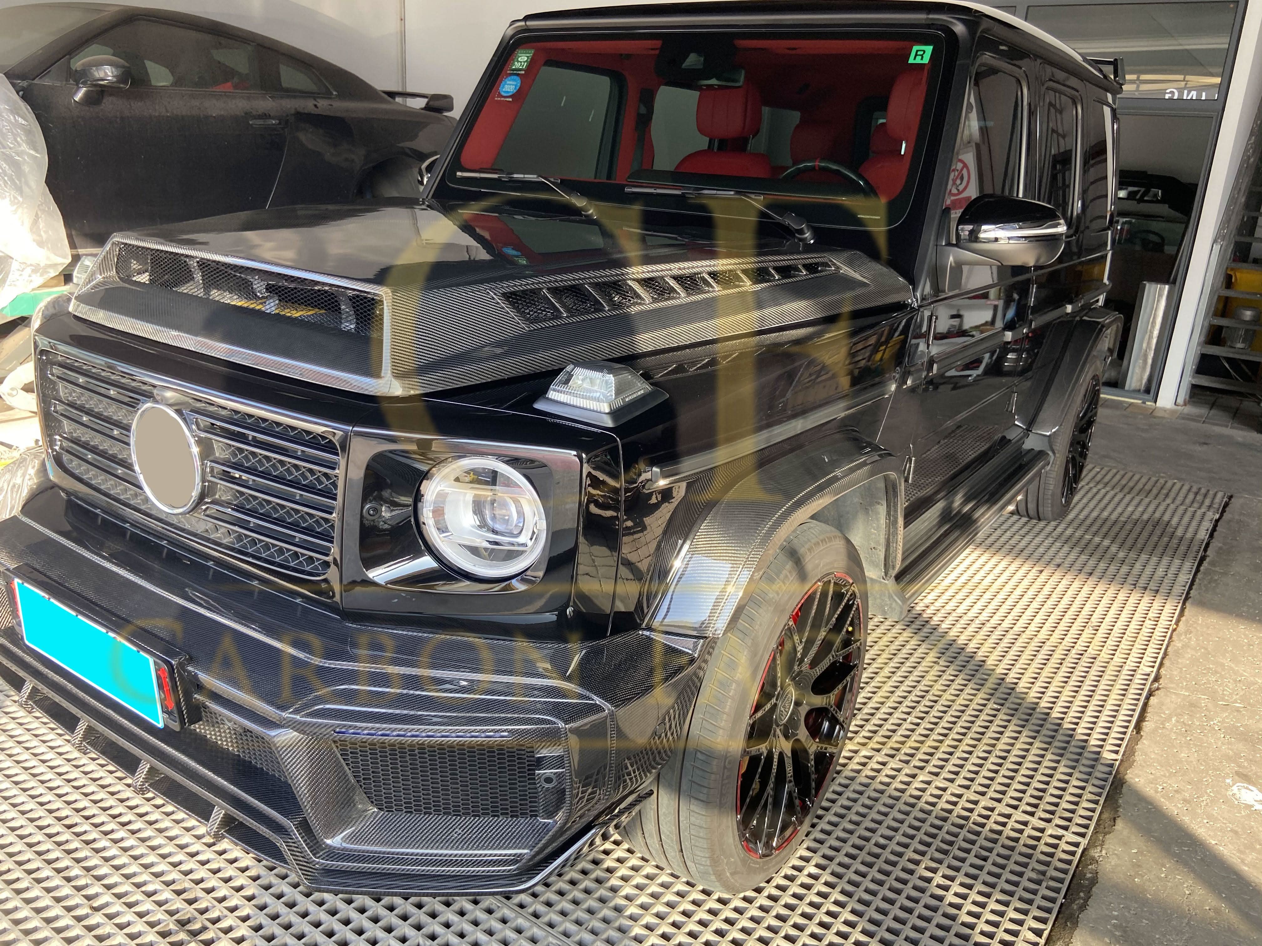 Pre-Preg Carbon Fibre Bonnet for Mercedes W464 G Class G Wagon 19-Present - Carbon Factory