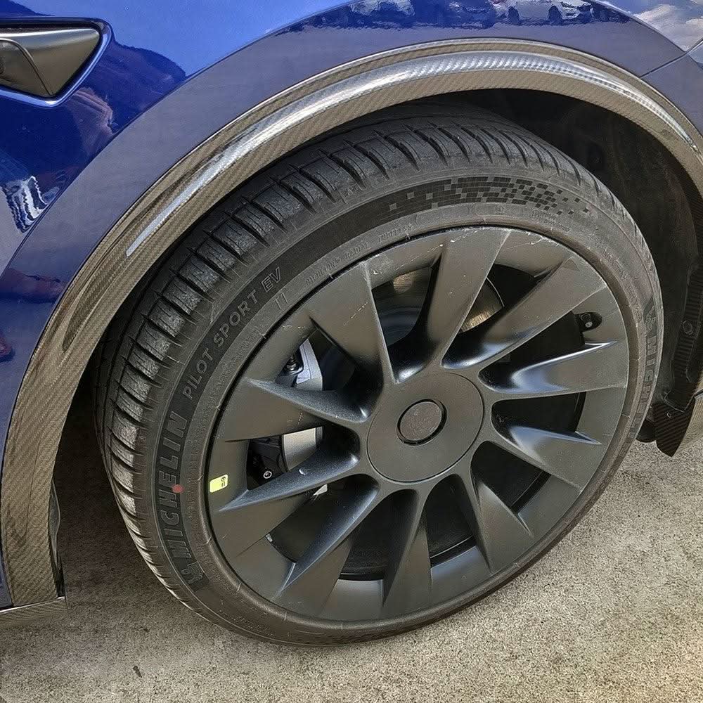 Pre-Preg Carbon Fibre Fender Trims for Tesla Model Y 19-23 - Carbon Factory