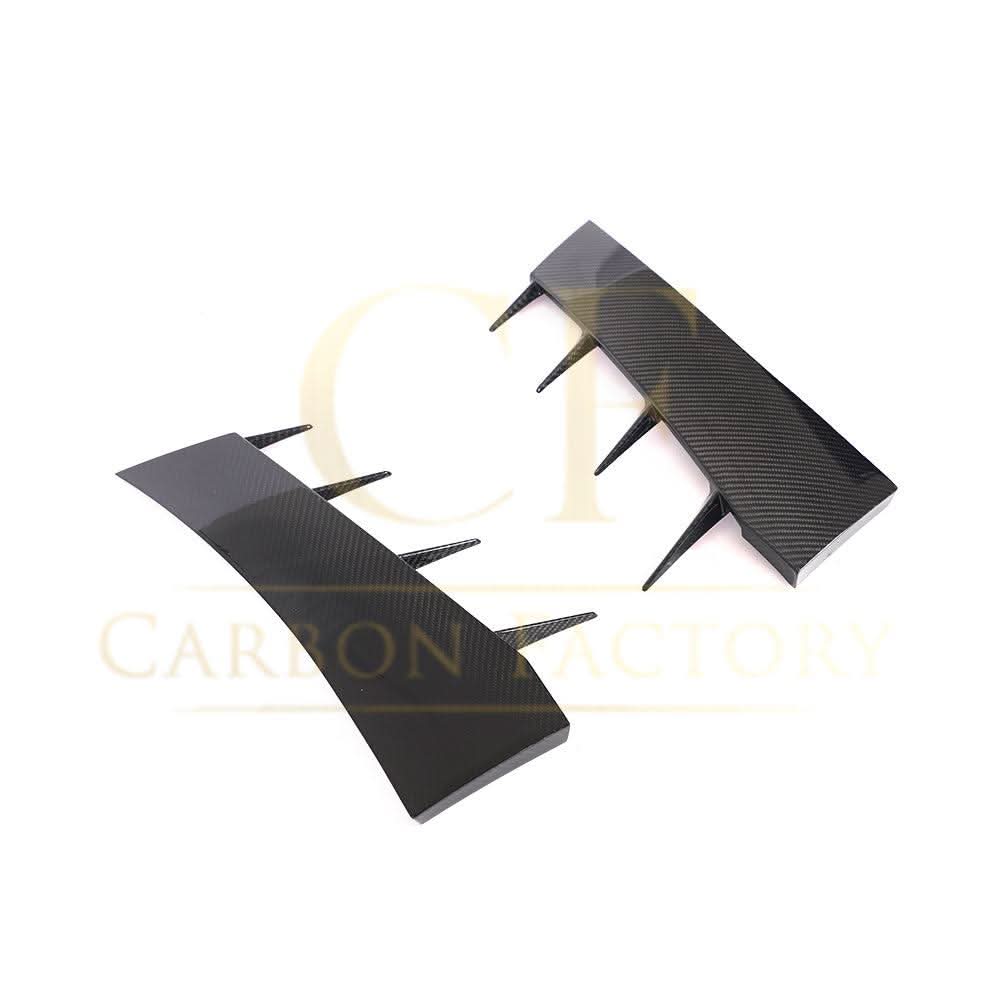 Pre-Preg Carbon Fibre Front Bumper Canards for Audi R8 V10 Gen 2 15-19 - Carbon Factory