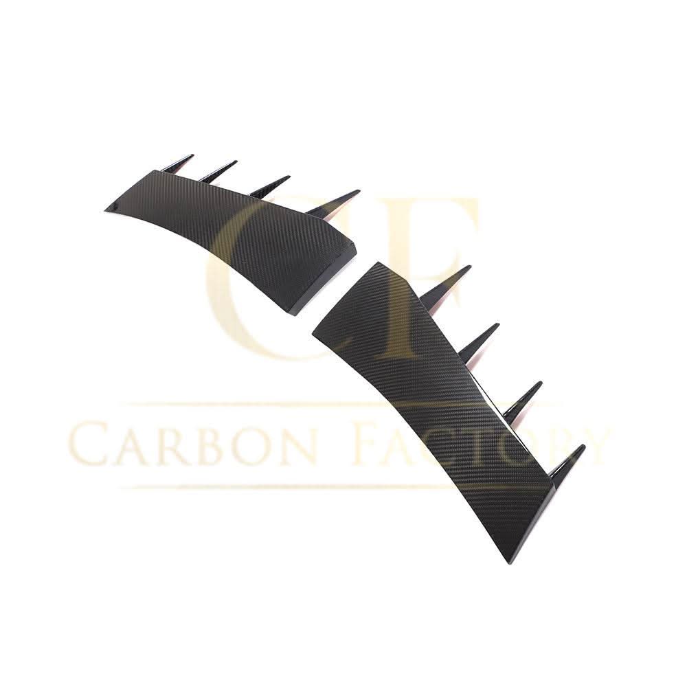 Pre-Preg Carbon Fibre Front Bumper Canards for Audi R8 V10 Gen 2 15-19 - Carbon Factory