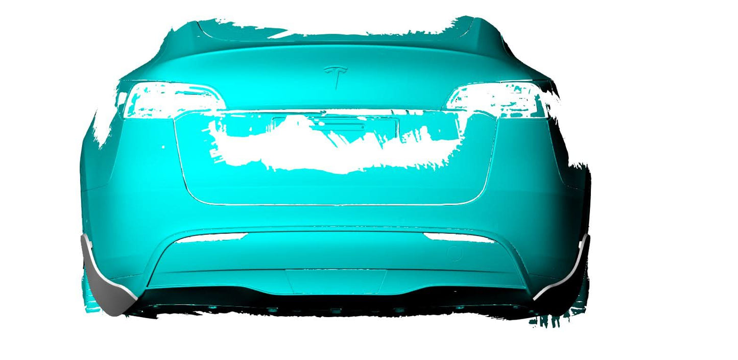 Pre-Preg Carbon Fibre Rear Bumper Trims for Tesla Model Y 19-23 - Carbon Factory