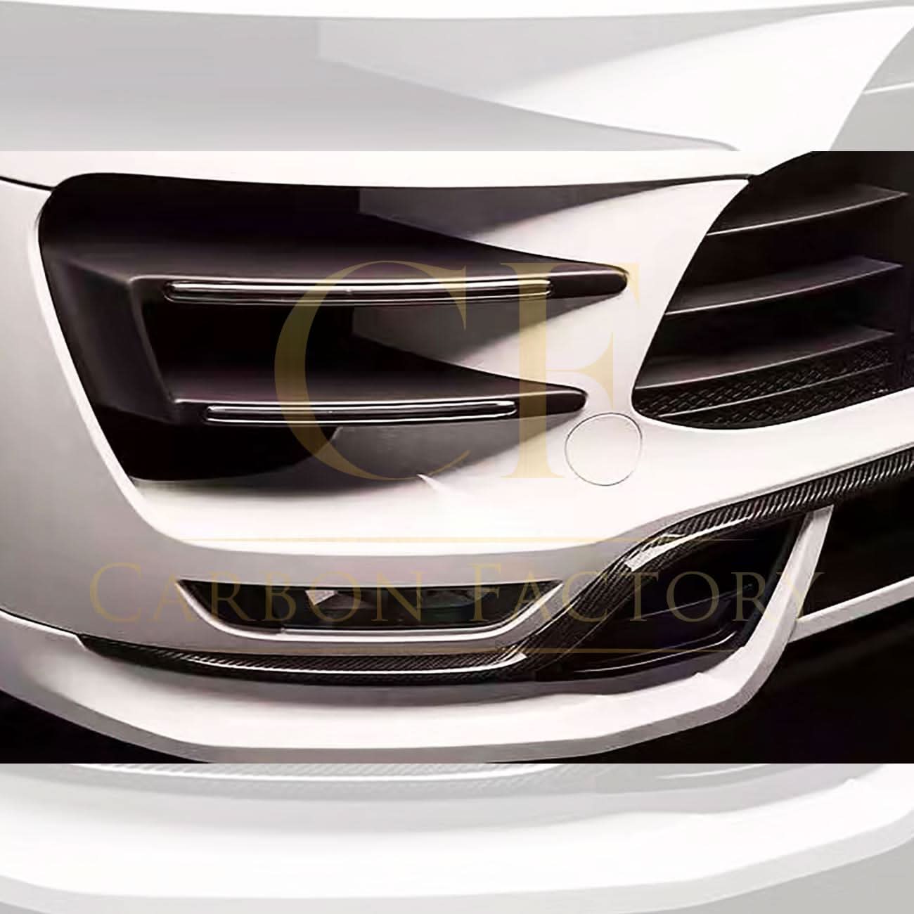 TR Style Carbon Fibre Front Canards for Porsche Macan 14-17 - Carbon Factory