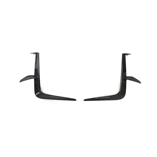 V Style Carbon Fibre Front Bumper Canards for Toyota GR86 22-Present - Carbon Factory