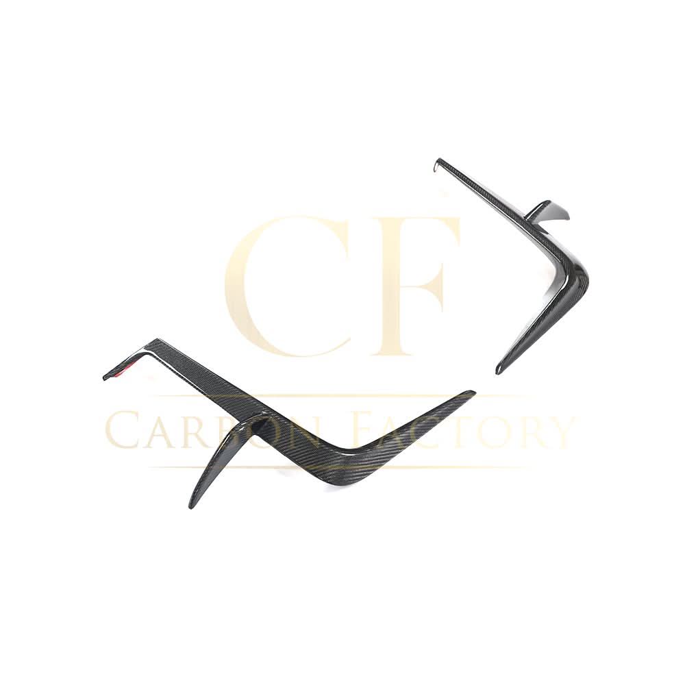 V Style Carbon Fibre Front Bumper Canards for Toyota GR86 22-Present - Carbon Factory