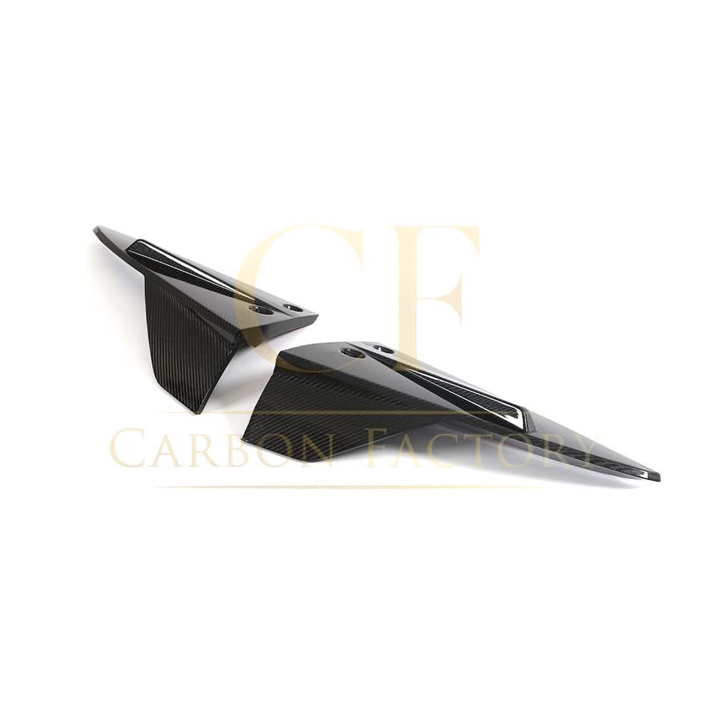 V Style Carbon Fibre Rear Bumper Extension for Tesla Model S Facelift 21-Present - Carbon Factory
