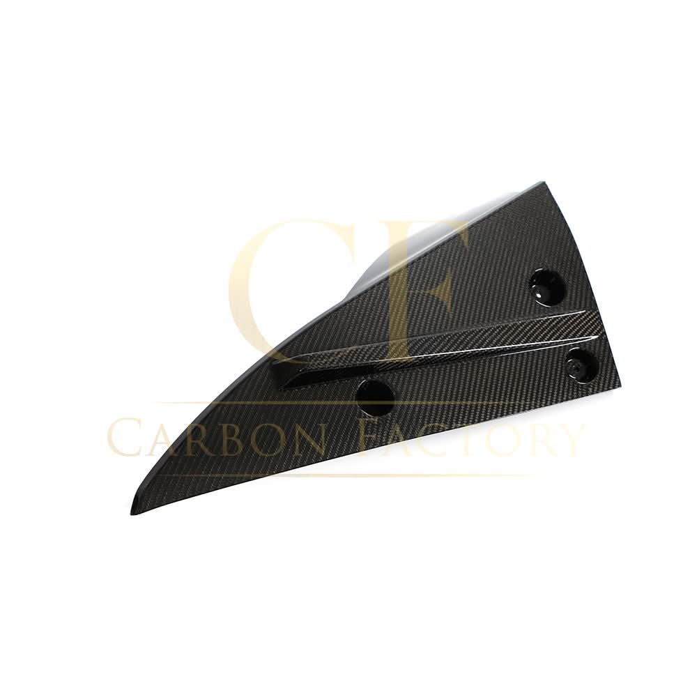 V Style Carbon Fibre Rear Bumper Extension for Tesla Model S Facelift 21-Present - Carbon Factory