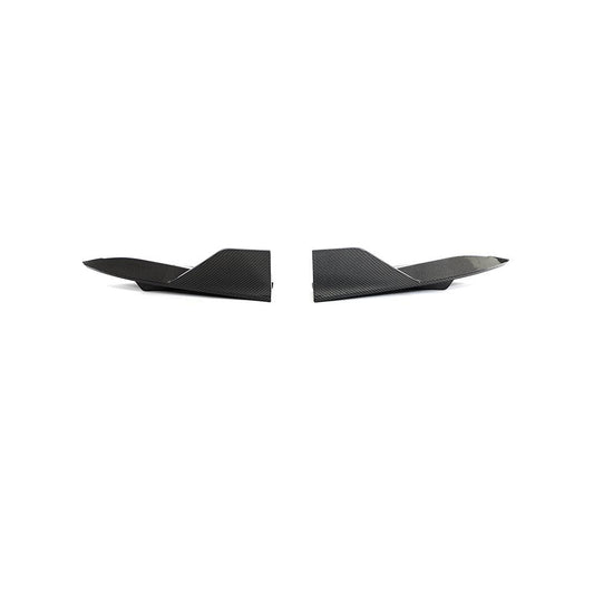 V Style Carbon Fibre Rear Bumper Extensions for Tesla Model S Facelift 21-Present - Carbon Factory