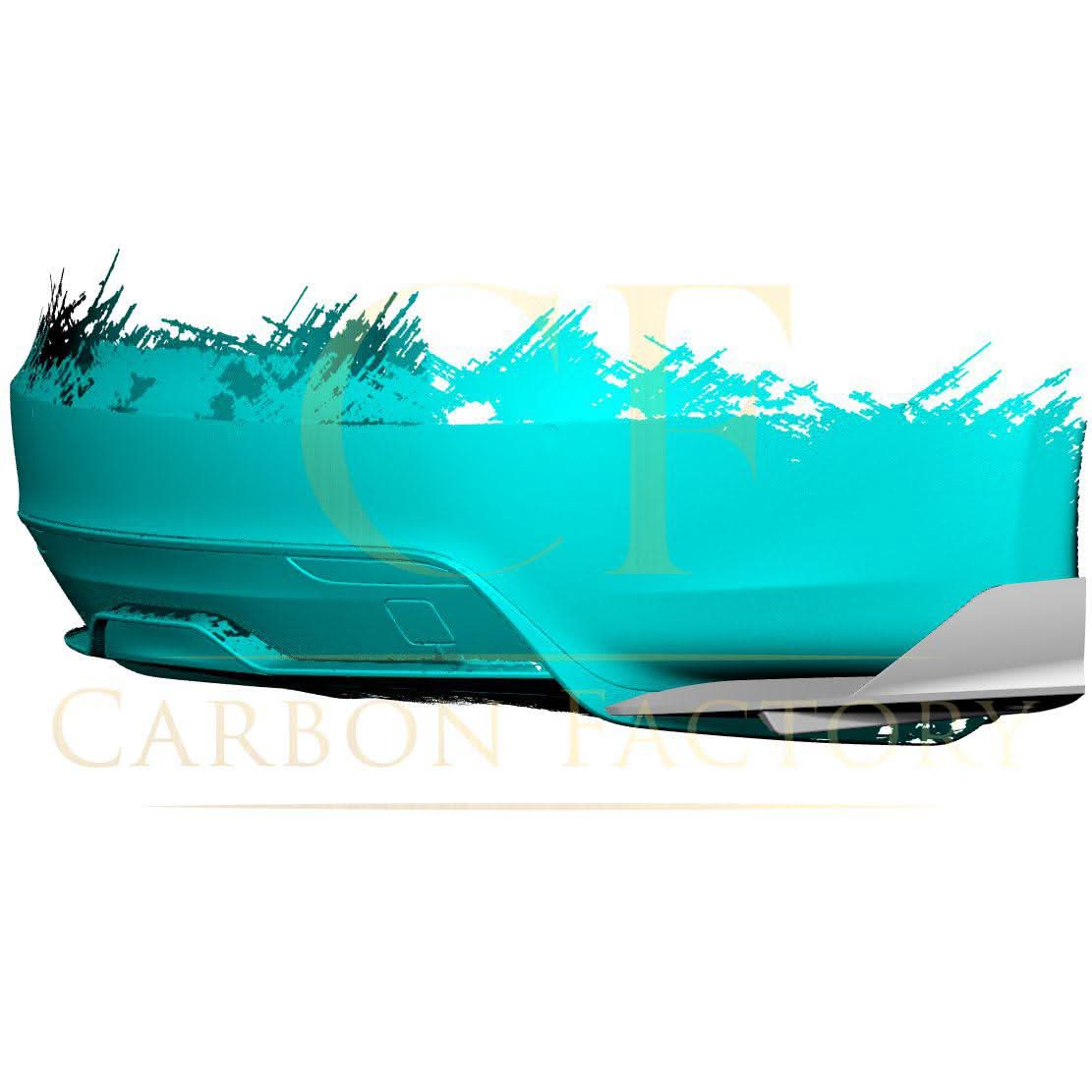 V Style Carbon Fibre Rear Bumper Extensions for Tesla Model S Facelift 21-Present - Carbon Factory