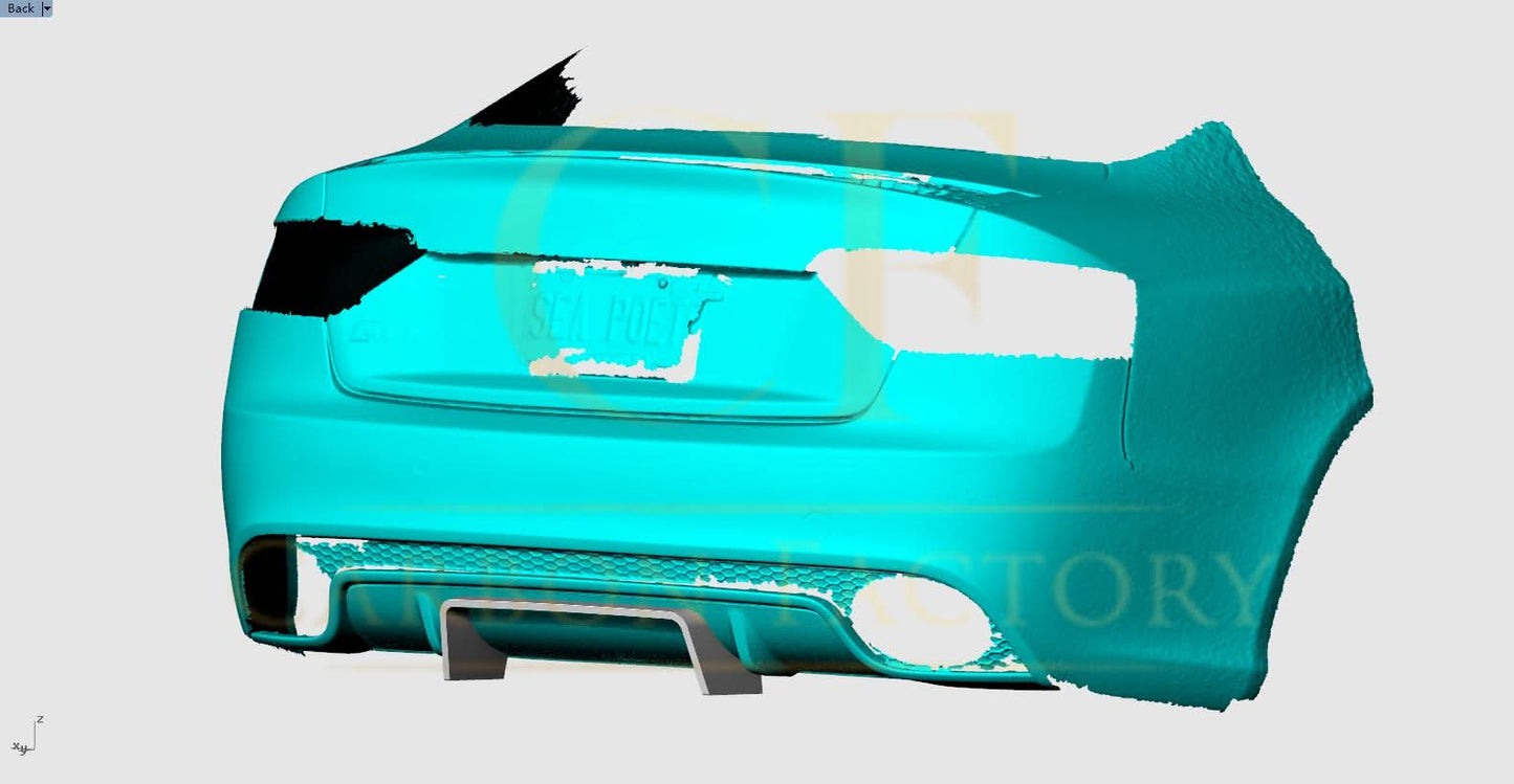 V Style Carbon Fibre Rear Bumper Trim for Audi B8.5 RS5 Coupe 12-16 - Carbon Factory