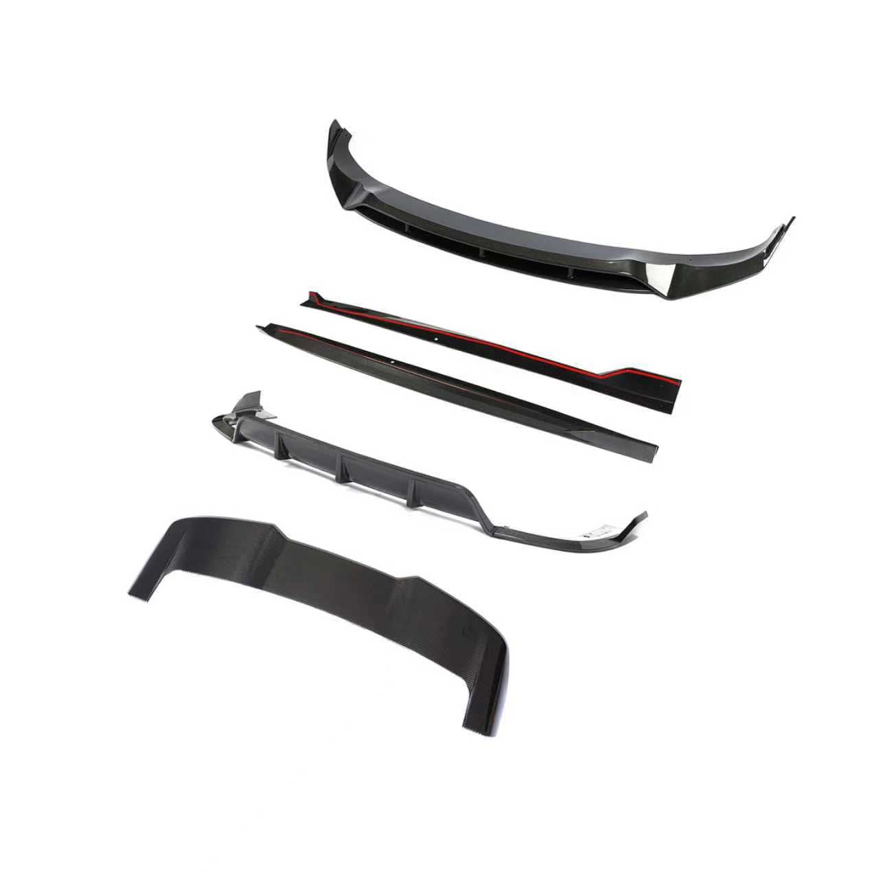 Carbon Fibre Kit Splitter Diffuser Side Skirts Spoiler for BMW G05 X5 18-22 - Carbon Factory