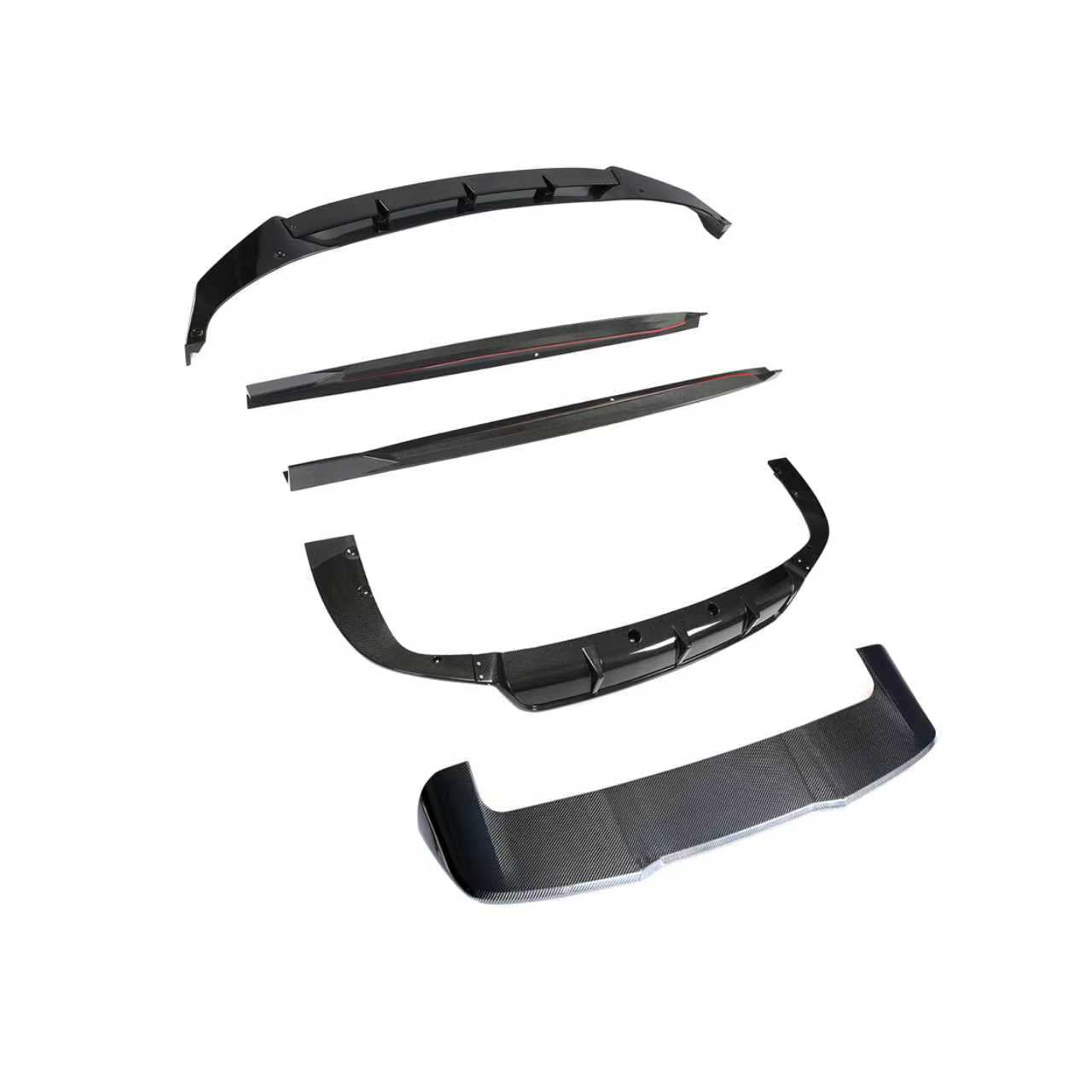 Carbon Fibre Kit Splitter Diffuser Side Skirts Spoiler for BMW G05 X5 18-22 - Carbon Factory