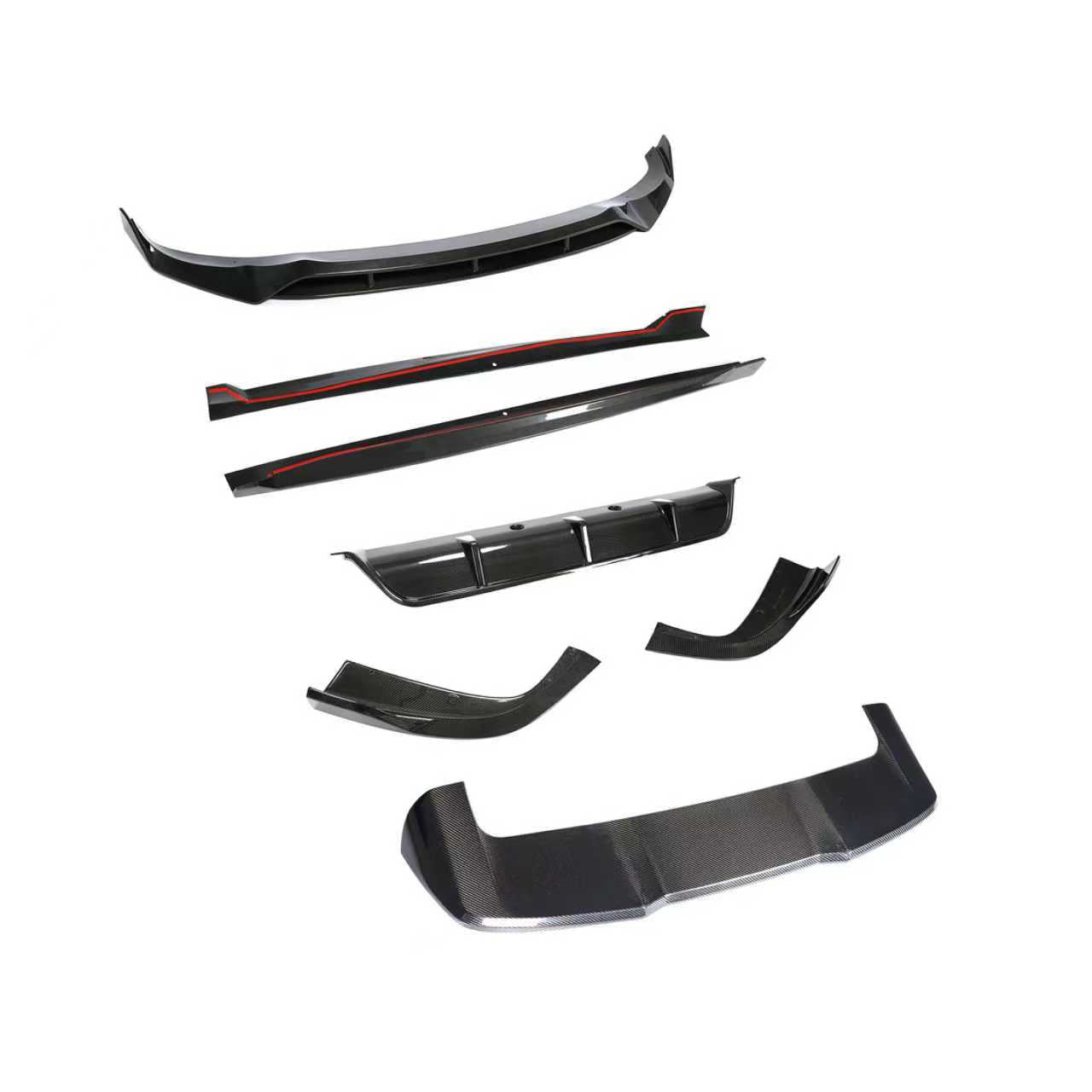 Carbon Fibre Kit Splitter Diffuser Side Skirts Spoiler for BMW G05 X5 18-22 - Carbon Factory