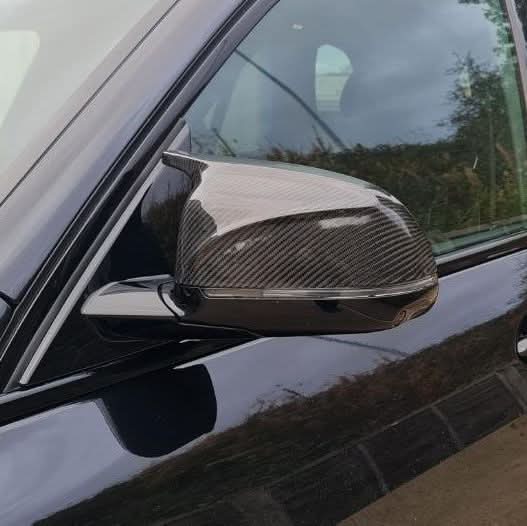 CF Style Carbon Fibre Replacement Mirror Covers for BMW G01 X3 G02 X4 G05 X5 G06 X6 G07 X7 18-25 - Carbon Factory