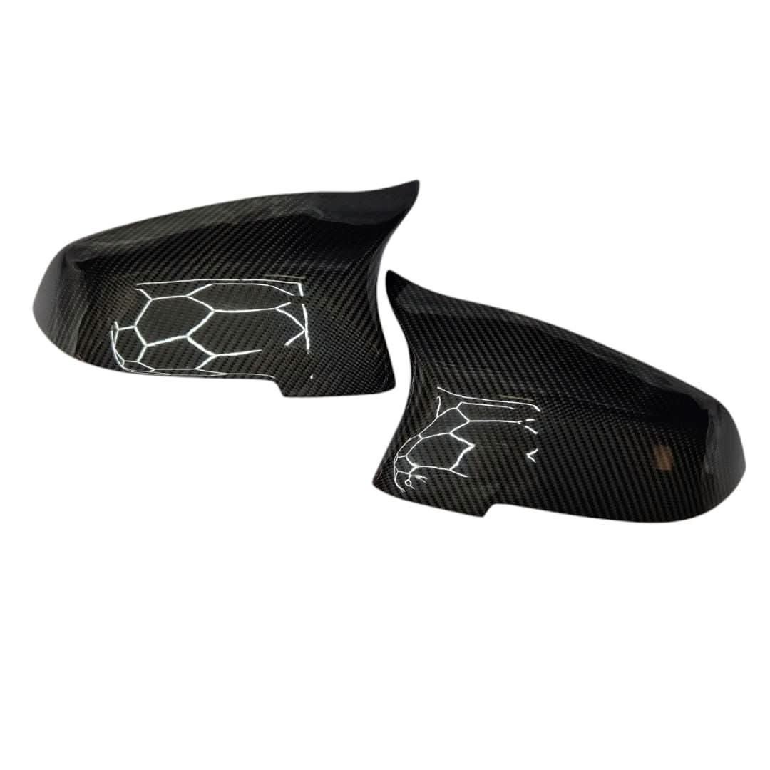 MP Style Carbon Fibre Replacement Mirror Covers for BMW F06 F12 F13 6 Series LCI F01 F02 - Carbon Factory