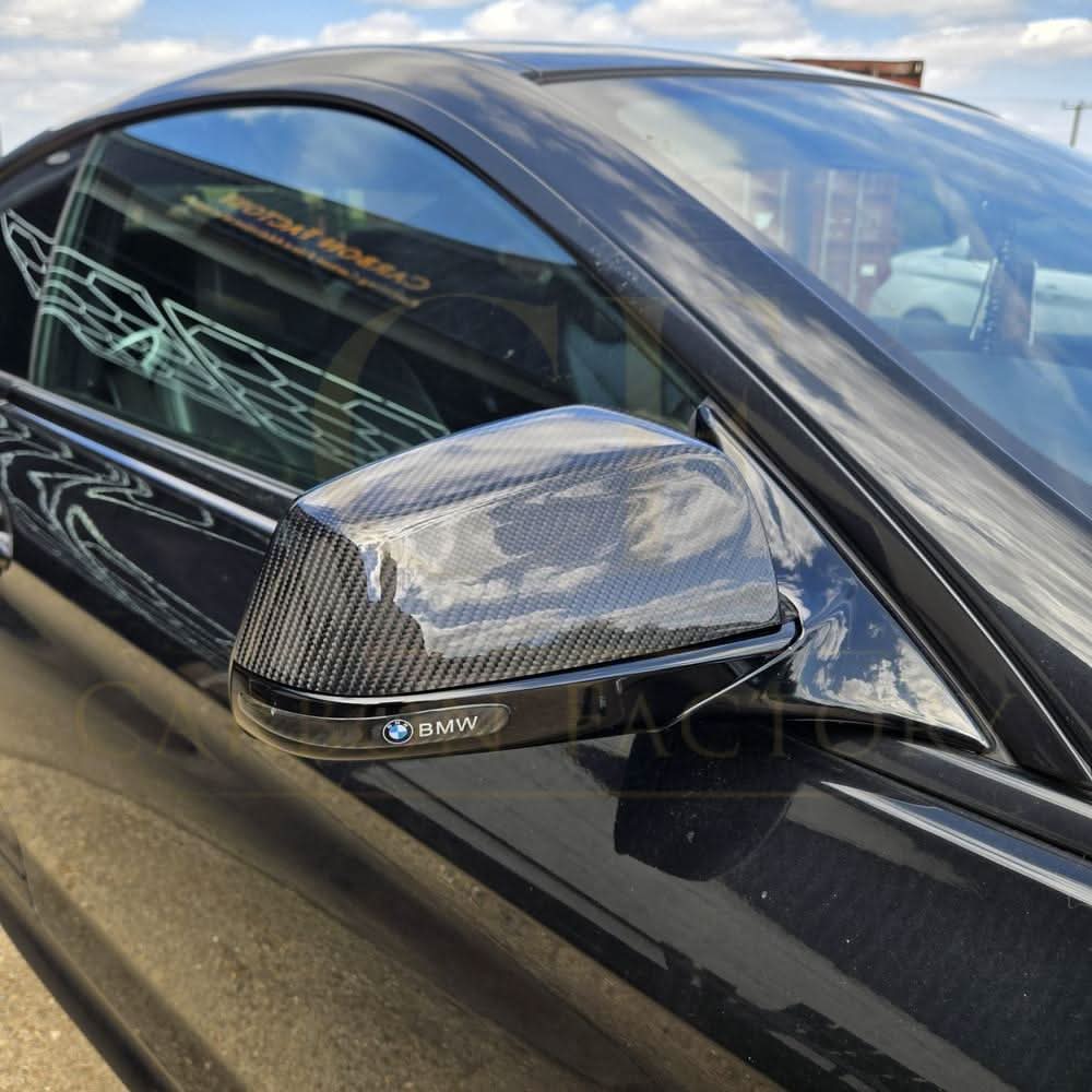 OEM Style Carbon Fibre Replacement Mirror Covers for BMW F06 F12 F13 6 Series Pre-LCI F01 F02 - Carbon Factory