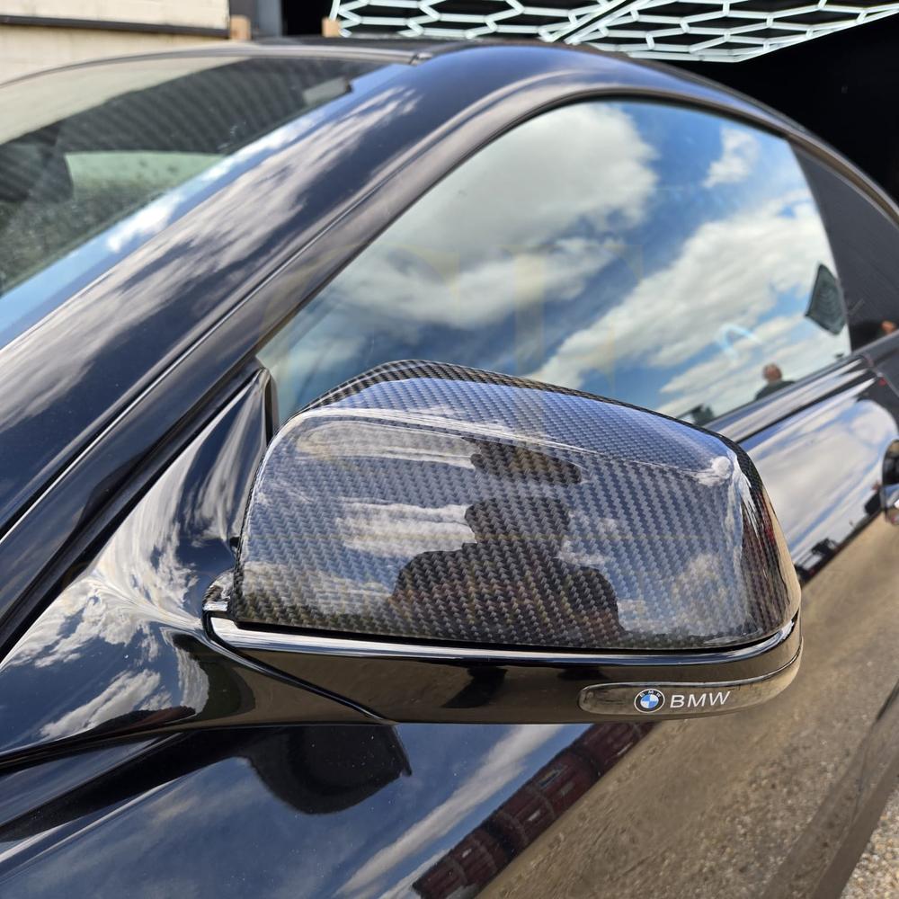 OEM Style Carbon Fibre Replacement Mirror Covers for BMW F06 F12 F13 6 Series Pre-LCI F01 F02 - Carbon Factory
