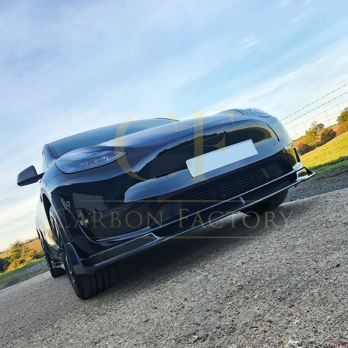 OEM Style Pre-Preg Carbon Fibre Mirror Covers for Tesla Model Y 19-24 - Carbon Factory