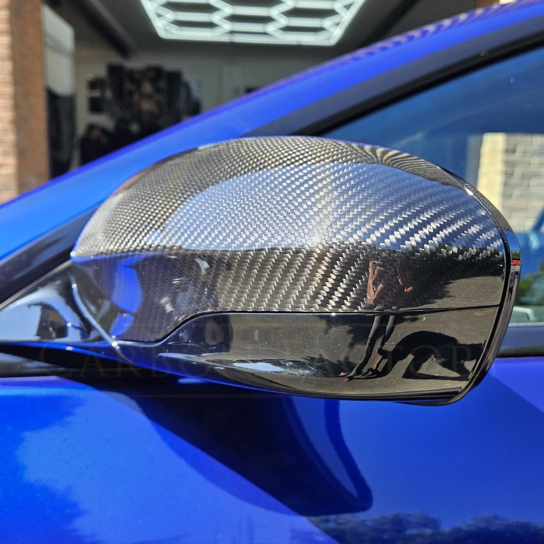 Pre-preg Carbon Fibre Replacement Mirror Covers for BMW F10 M5 F06 F12 F13 M6 12-16 - Carbon Factory