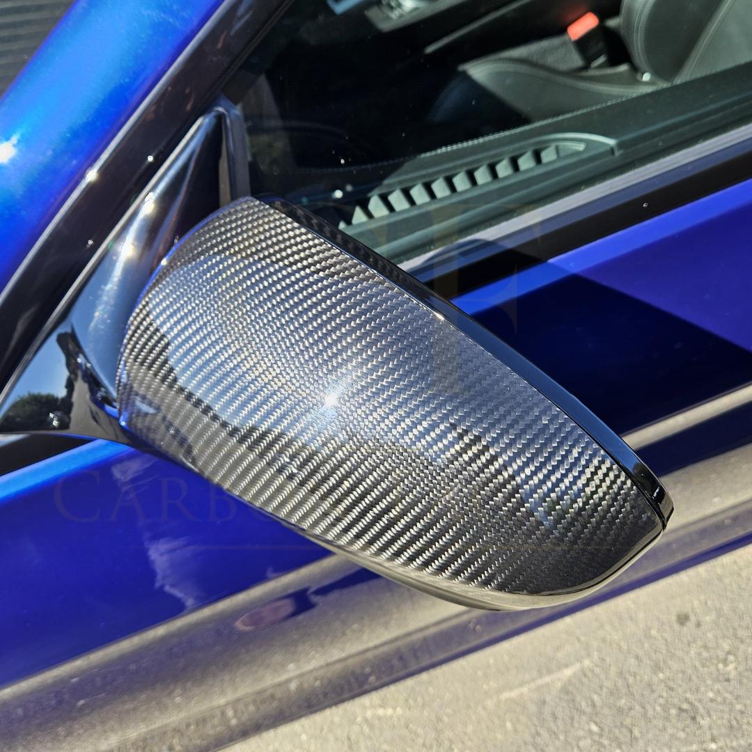 Pre-preg Carbon Fibre Replacement Mirror Covers for BMW F10 M5 F06 F12 F13 M6 12-16 - Carbon Factory