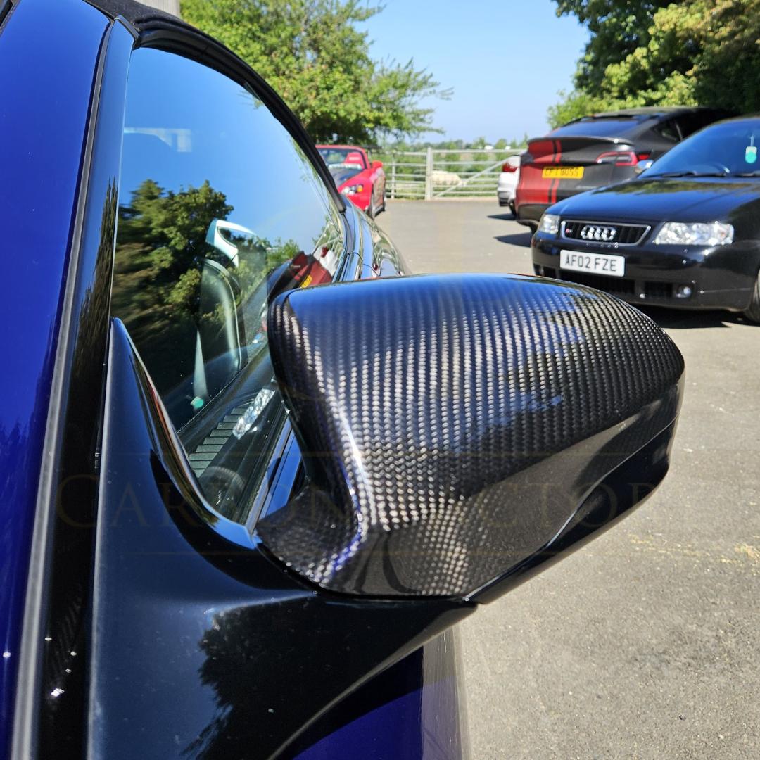 Pre-preg Carbon Fibre Replacement Mirror Covers for BMW F10 M5 F06 F12 F13 M6 12-16 - Carbon Factory