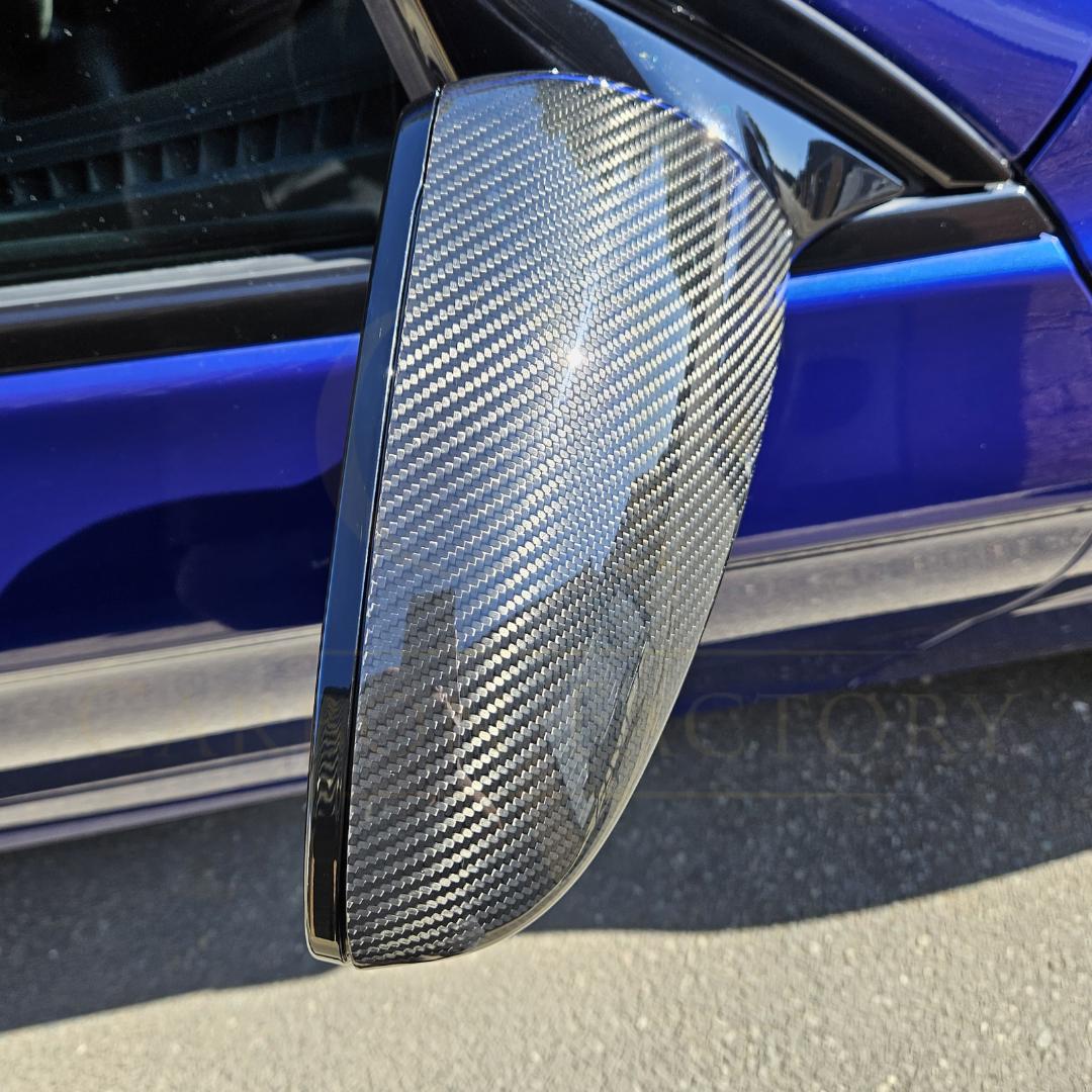 Pre-preg Carbon Fibre Replacement Mirror Covers for BMW F10 M5 F06 F12 F13 M6 12-16 - Carbon Factory