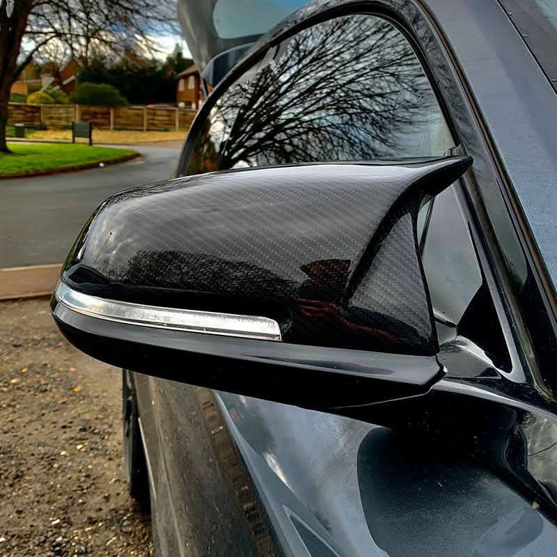 V Style Carbon Fibre Replacement Mirror Covers for BMW F32 F33 F36 4 Series 13-21 - Carbon Factory