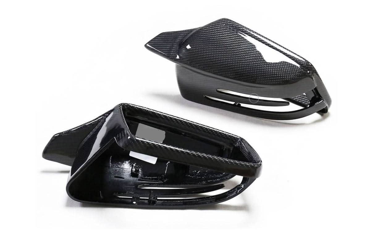V Style Carbon Fibre Replacement Mirror Covers for Mercedes Benz Universal - Carbon Factory