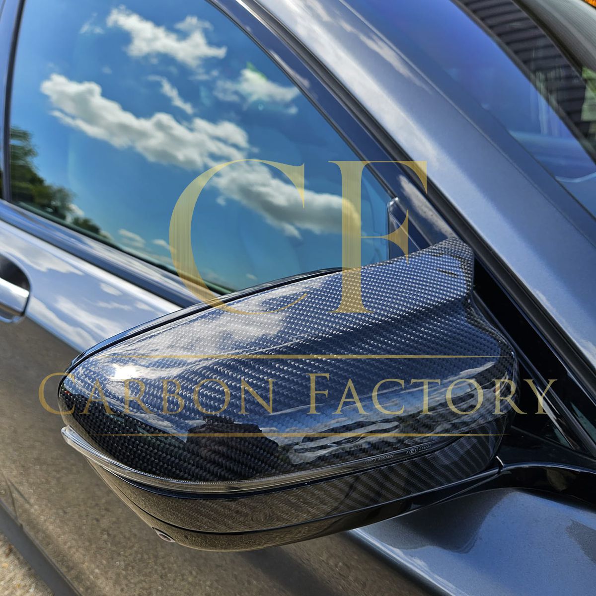 MP Style Carbon Fibre / Gloss Black Replacement Mirror Covers for BMW G11 G12 7 Series 15-23 - Carbon Factory