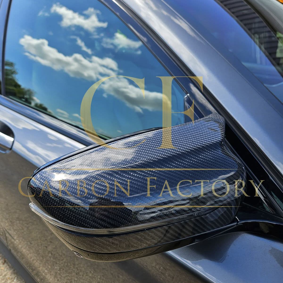 MP Style Carbon Fibre / Gloss Black Replacement Mirror Covers for BMW G11 G12 7 Series 15-23 - Carbon Factory