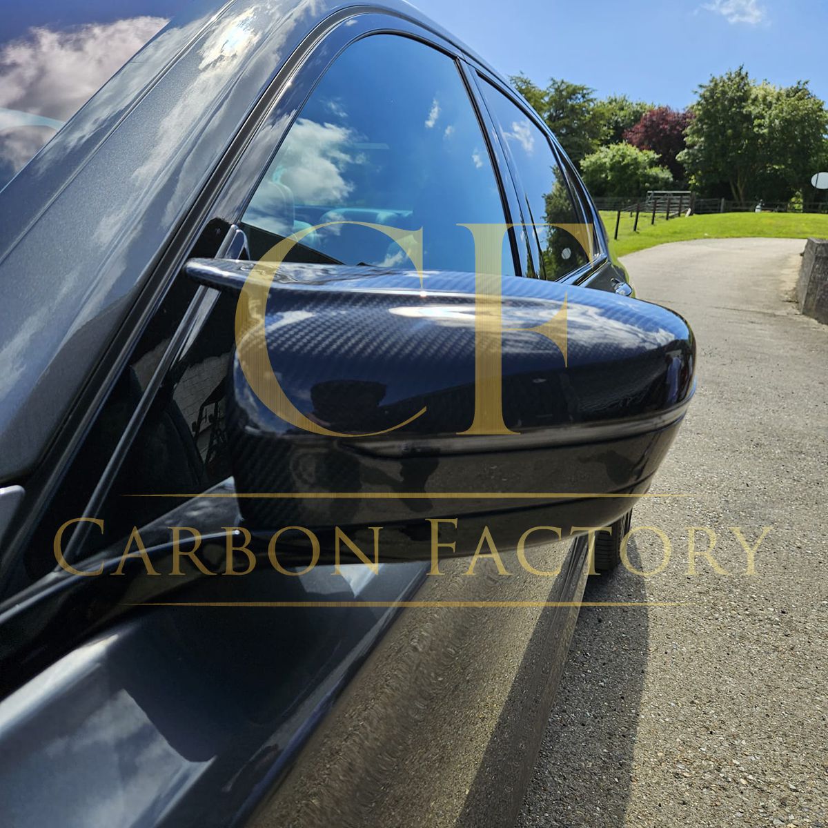 MP Style Carbon Fibre / Gloss Black Replacement Mirror Covers for BMW G11 G12 7 Series 15-23 - Carbon Factory