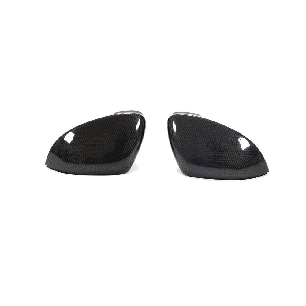 Carbon Fibre Replacement Mirror Covers for VW Golf MK8 inc GTI & R 21-Present - Carbon Factory