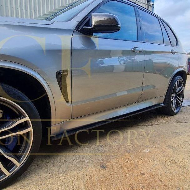3D Style Carbon Fibre Side Skirts for BMW F15 X5 F16 F85 X5M F86 X6M 13-18 - Carbon Factory